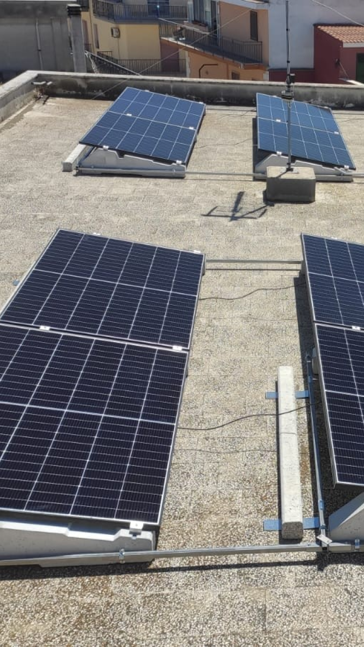 Tetto piano con forte ventilazione