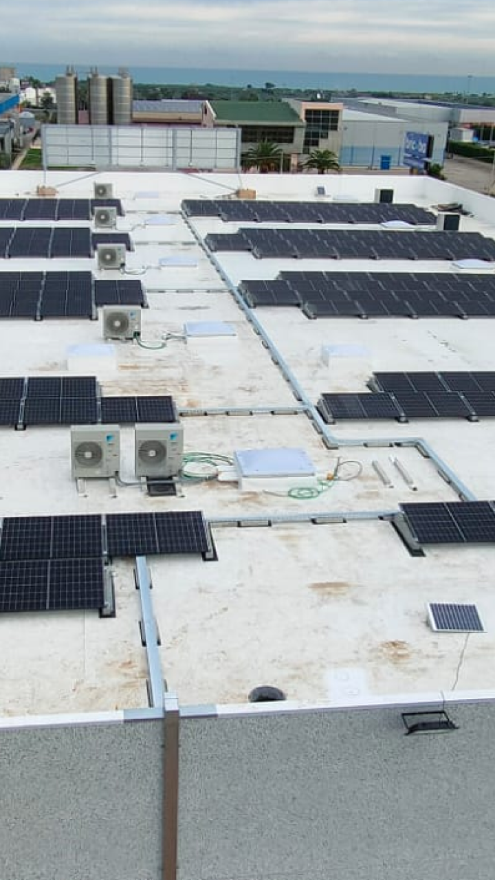 Tetto piano industriale